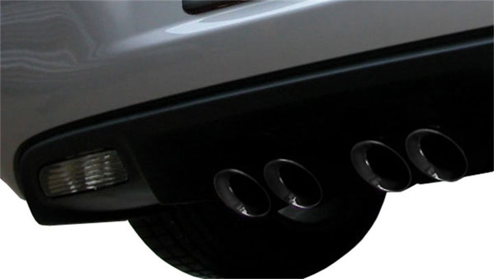 Corsa Black Sport Axle-Back Exhaust for Chevrolet Corvette C6 6.2L V8 (2009-2013)