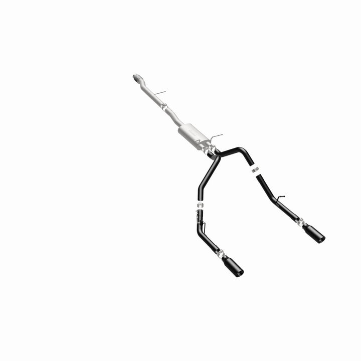 Magnaflow Cat-Back Exhaust 4in Black Dual Split Tips 14-15 Chevy Silverado/GMC Sierra 4.3L-5.3L - OneFastShop