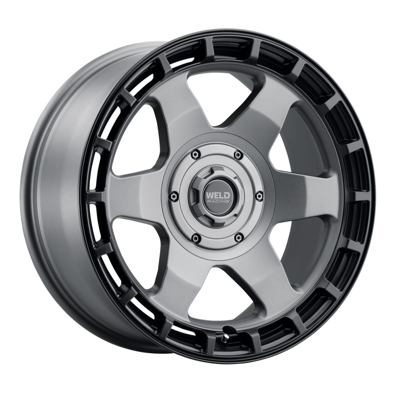 Weld Off-Road Ridge Wheel 20x9 Satin Gunmetal Black Ring - 5x127/5x139.7 ET0