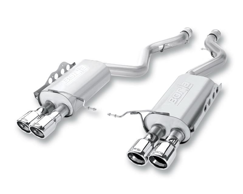 Borla S-Type Rear Section Exhaust - Ford Mustang 2015-2017 - Black Chrome Tips