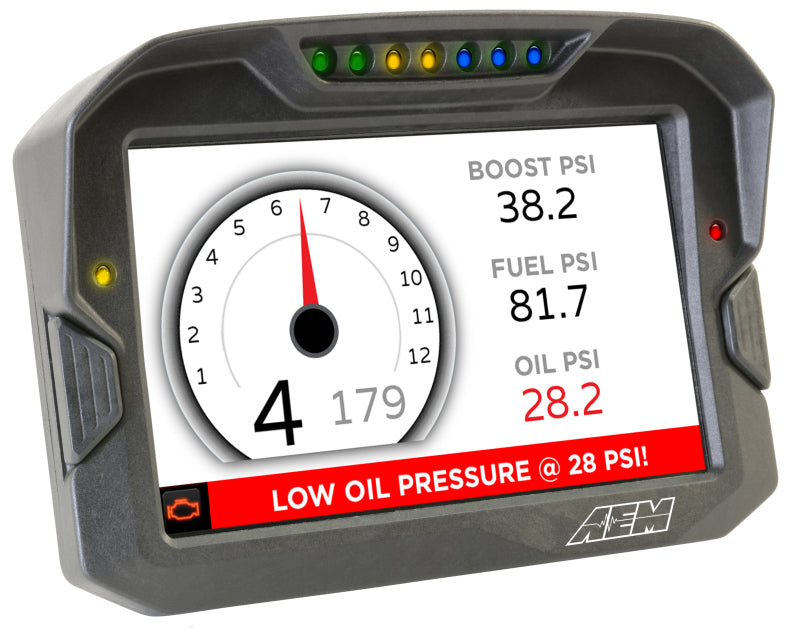 AEM CD-7 Non Logging Race Dash Carbon Fiber Digital Display – (CAN Input Only)