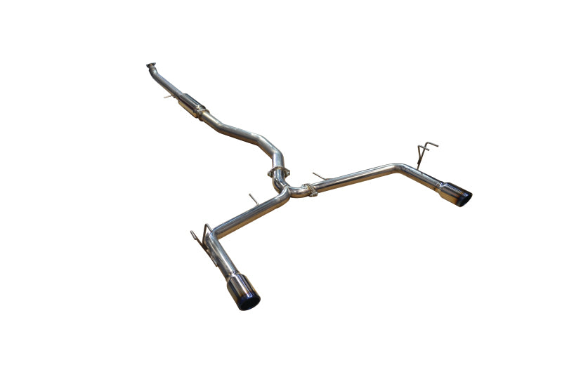 Injen Cat-Back Exhaust System with Dual Burnt Titanium Tips for 16-20 Honda Civic 1.5L Turbo Sedan - OneFastShop
