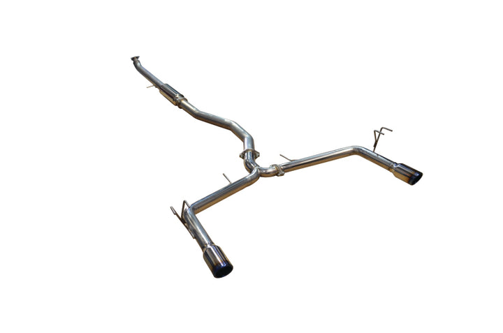Injen Cat-Back Exhaust System with Dual Burnt Titanium Tips for 16-20 Honda Civic 1.5L Turbo Sedan - OneFastShop