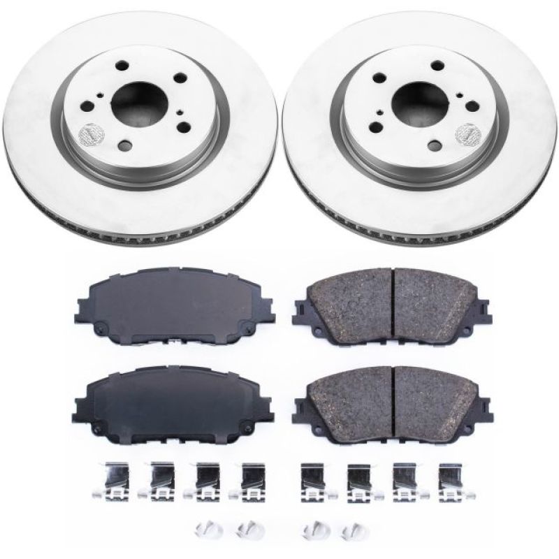 PowerStop Z17 Evolution Geomet Coated Brake Kit for 2019 Toyota Avalon - OneFastShop