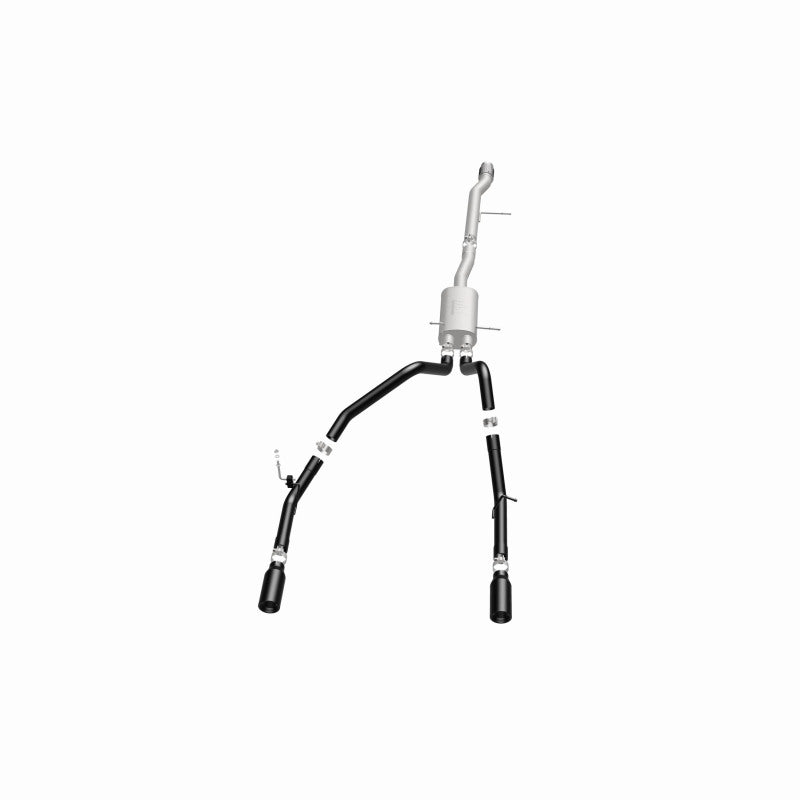 Magnaflow Cat-Back Exhaust 4in Black Dual Split Tips 14-15 Chevy Silverado/GMC Sierra 4.3L-5.3L - OneFastShop