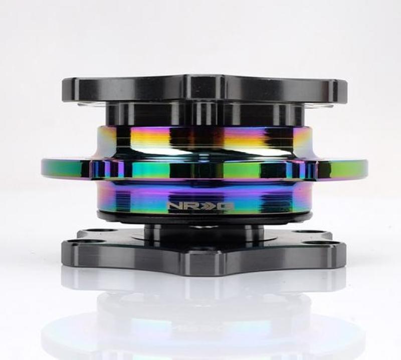 NRG Quick Release - SFI SPEC 42.1 - Gun Metal Body / Gold Shinny Ring