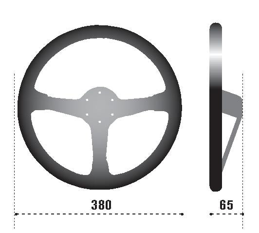 Sparco 368 Steering Wheel Suede Black (368 Steering Wheel) - OneFastShop