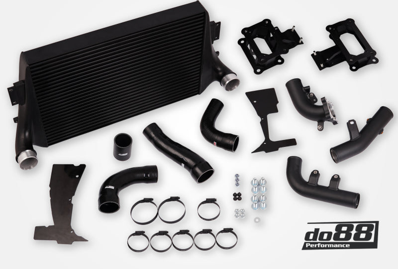 do88 BigPack Intercooler Kit - Toyota GR Yaris (G16E) 2020-2026 - Black Hoses