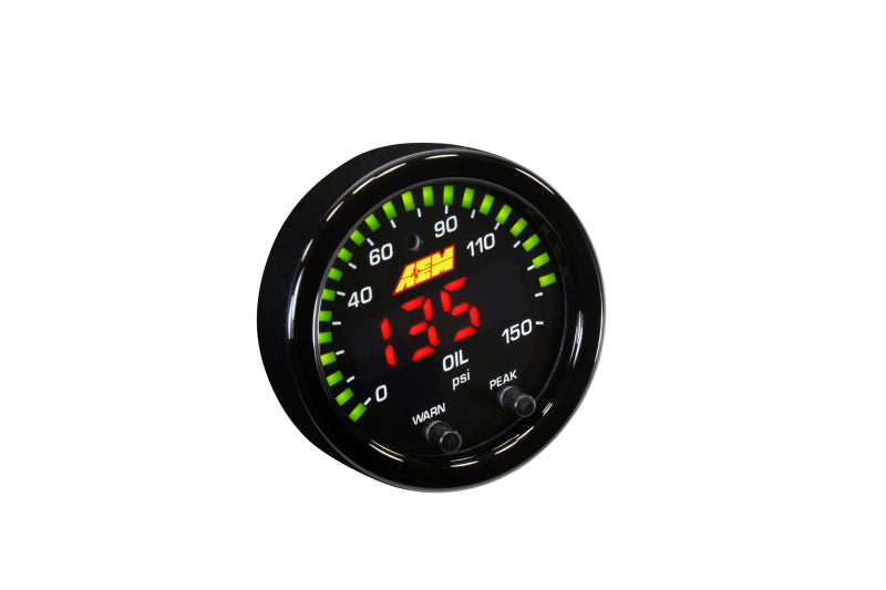 AEM X-Series Oil Pressure Gauge 0-150 PSI