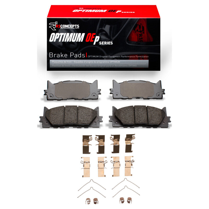 R1 2007-2018 Lexus ES350 Front R1 Optimum OE Pads And Hardware Kit