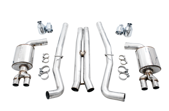 AWE Tuning Touring Edition Exhaust for 2015+ Dodge Challenger 6.4L/6.2L Non-Resonated - Use Stock Tips