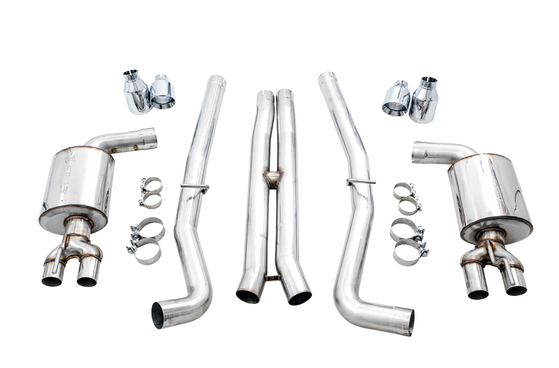 AWE Tuning Touring Edition Exhaust for 2015+ Dodge Challenger 6.4L/6.2L Non-Resonated - Use Stock Tips - OneFastShop