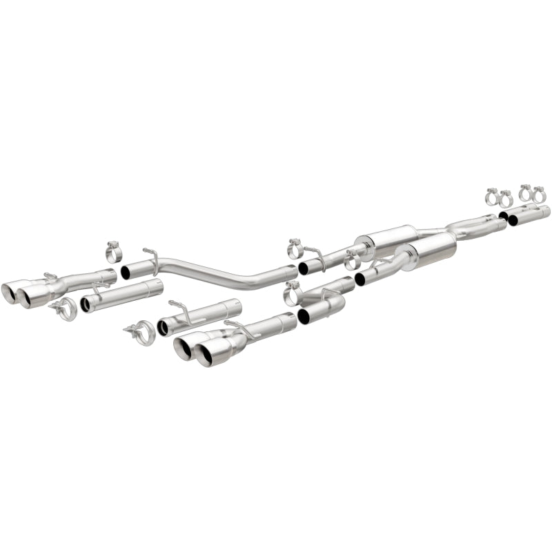 Magnaflow Cat-Back Exhaust System SS 2.5in Quad Split Rear 3.5in Tip for 2015 Dodge Challenger R/T 5.7L - OneFastShop