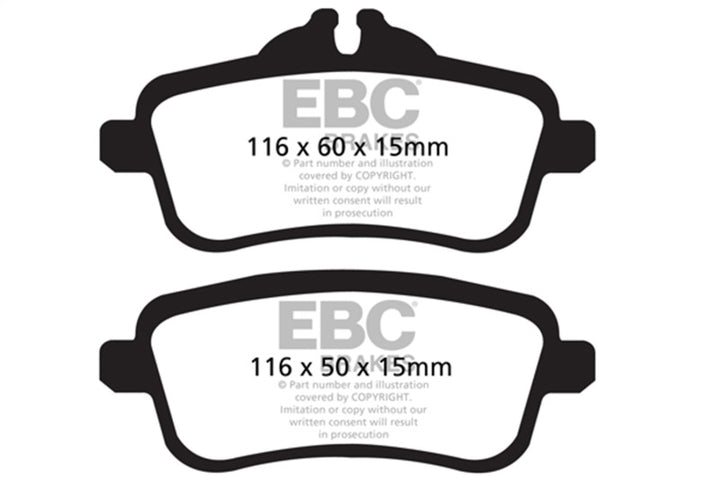 EBC Greenstuff Rear Brake Pads for 13-16 Mercedes-Benz GL350 3.0 TD - OneFastShop