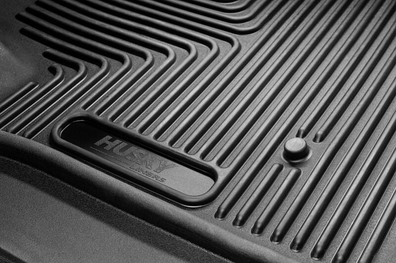 Husky Liners WeatherBeater Blk Front & 2nd Seat Floor Liners 19-23 Chevrolet Silverado 1500 Crew Cab