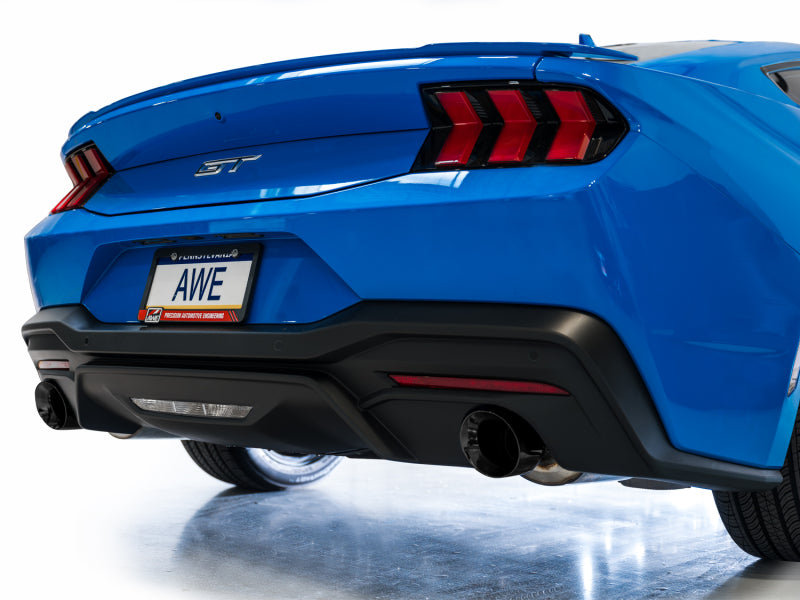 AWE Touring Catback Exhaust for 2024 Ford Mustang GT Fastback S650 RWD with Dual Diamond Black Tips