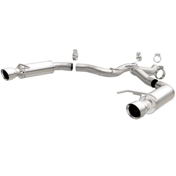 Magnaflow Axle Back Exhaust, SS, 3in, Dual Split 4.5in Tip for 2015-2017 Ford Mustang GT V8 5.0 - OneFastShop