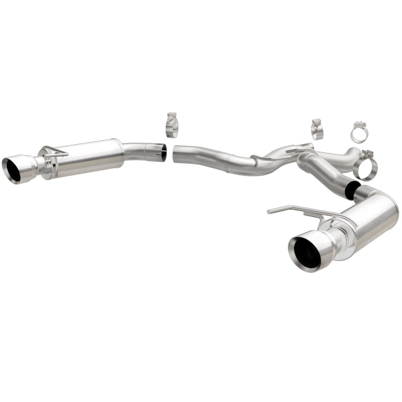 Magnaflow Axle Back Exhaust, SS, 3in, Dual Split 4.5in Tip for 2015-2017 Ford Mustang GT V8 5.0 - OneFastShop
