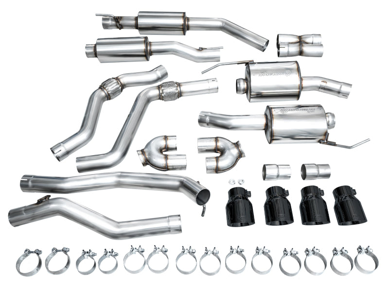 AWE Tuning Touring Edition Exhaust with Diamond Black Tips for 2020+ Ford Explorer ST