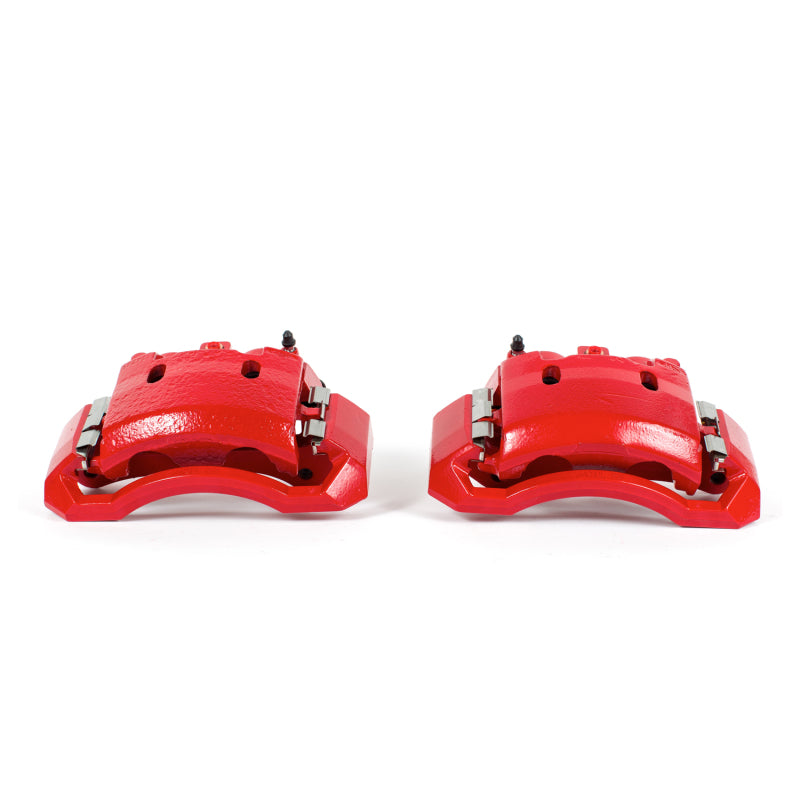 PowerStop Front Red Calipers with Brackets - Pair for 06-08 Dodge Ram 1500 - OneFastShop