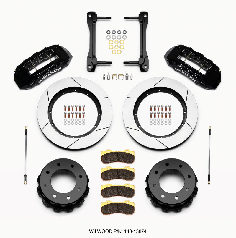 Wilwood TX6R Rear Kit 15.50in Black for 2011-2015 GM Truck/SUV 2500 - OneFastShop