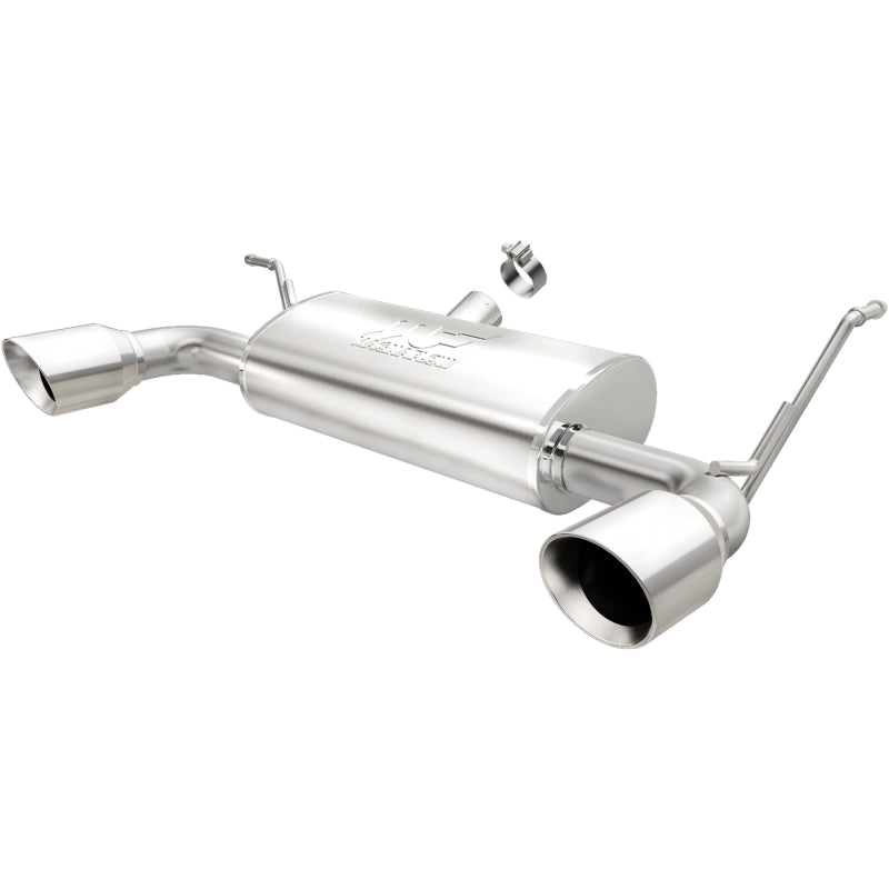 MagnaFlow Street Series Axle-Back Exhaust - Jeep Wrangler JK 3.6L 3.8L 2007-2018 - Dual Split Polished 4in Tips