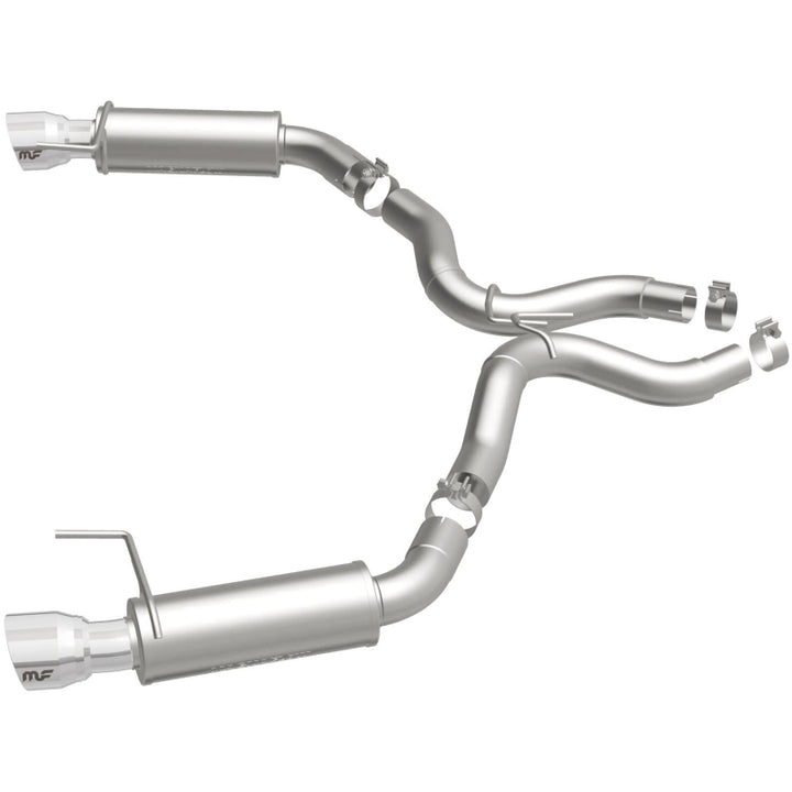 Magnaflow Axle Back Exhaust, SS, 3in, Dual Split 4.5in Tip for 2015-2017 Ford Mustang GT V8 5.0 - OneFastShop