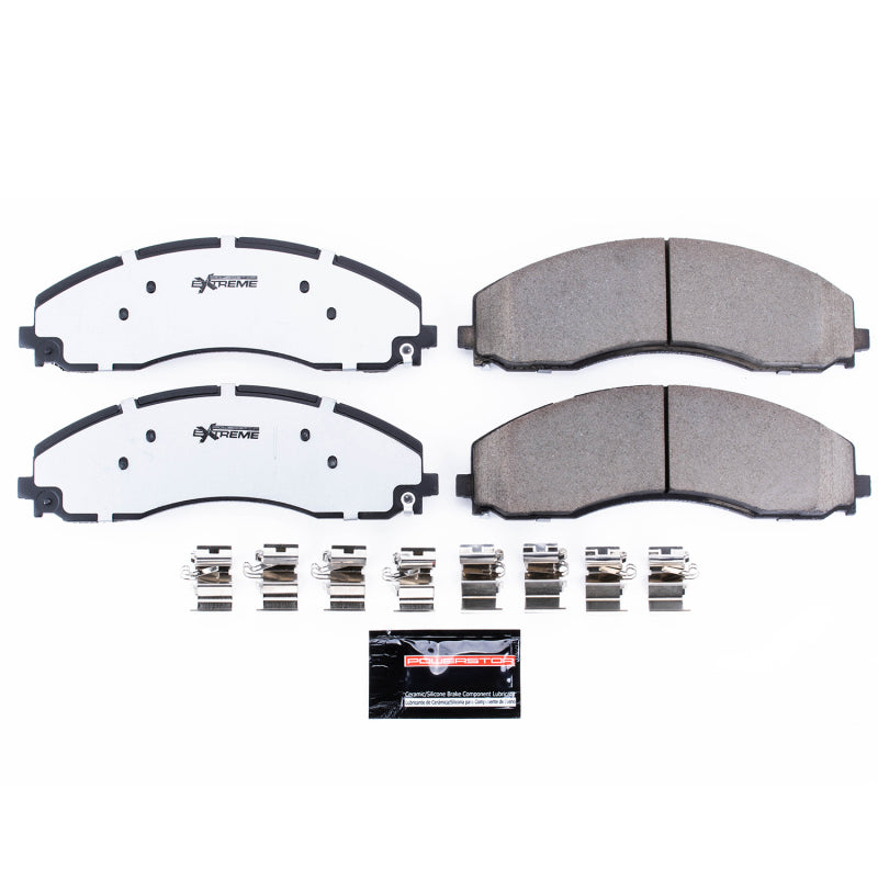 PowerStop Z36 Truck & Tow Brake Pads with Hardware for 17-19 Ford F-450 Super Duty