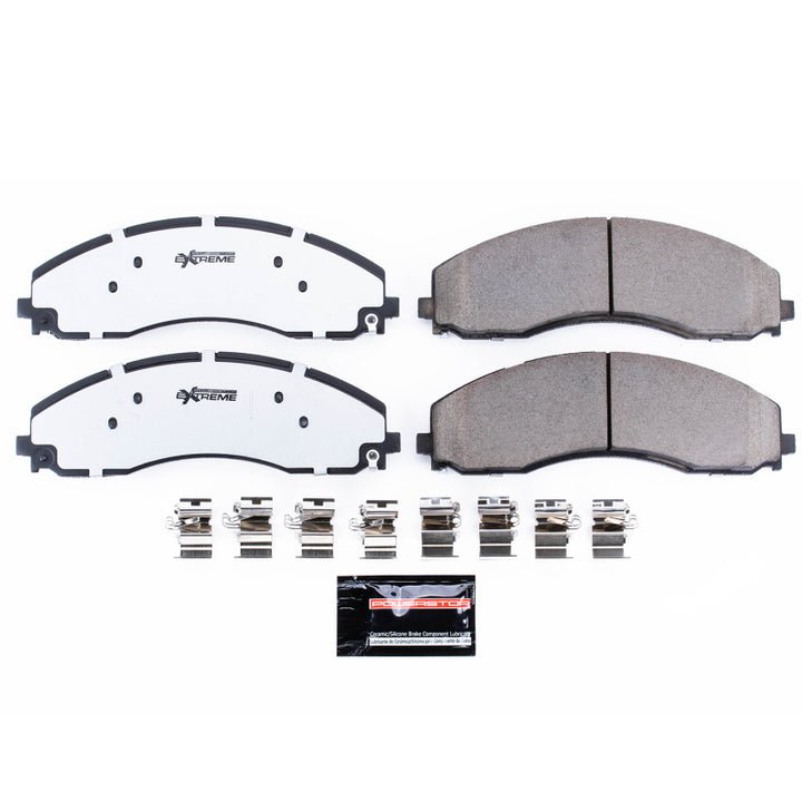 PowerStop Z36 Truck & Tow Brake Pads with Hardware for 17-19 Ford F-450 Super Duty