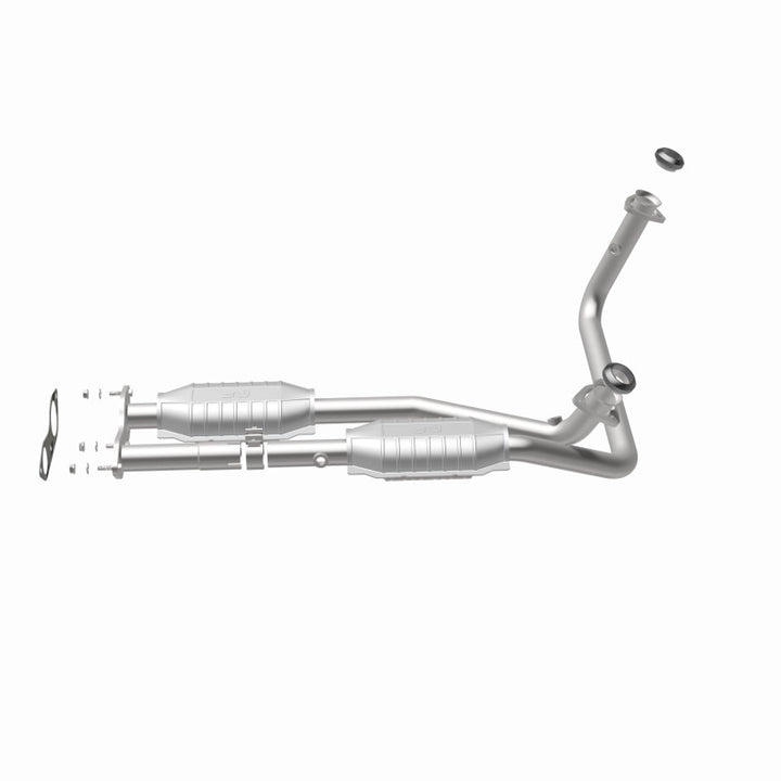 MagnaFlow Catalytic Converter DF Dual Outlet for GM Truck/SUV 96 - OneFastShop