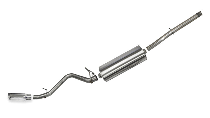 CORSA Performance Polished Sport Single Side Exhaust for 2014-19 Chevy Silverado 1500 5.3L V8 Crew Cab/Standard Bed