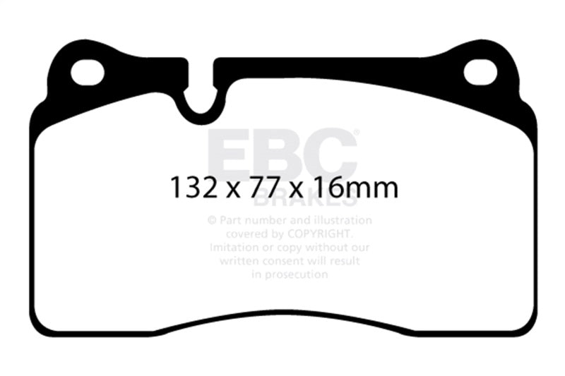 EBC Yellowstuff Front Brake Pads for 11-14 Audi TT RS 2.5 Turbo