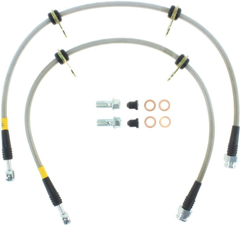 StopTech Stainless Steel Brake Lines for 90-93 Acura Integra and 90-91 Honda CRX Si - OneFastShop