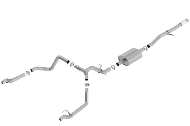 Borla S-Type Cat-Back Exhaust for 2019 Chevy Silverado 1500 5.3L V8 CC SB 147.4in WB (Use Factory Fascia Tips)