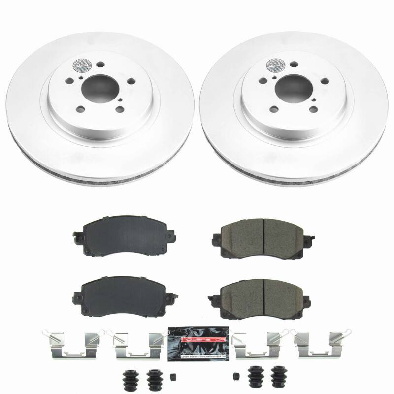 PowerStop Z23 Front Coated Brake Kit - Subaru Crosstrek / Impreza 2017-2023 - 294mm Rotors