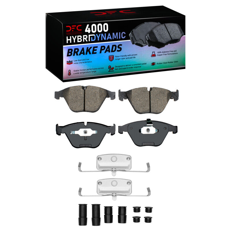 DFC 4000 HybriDynamic Front Brake Pads and Hardware Kit - BMW 535i / 550i / 650i 2006-2010