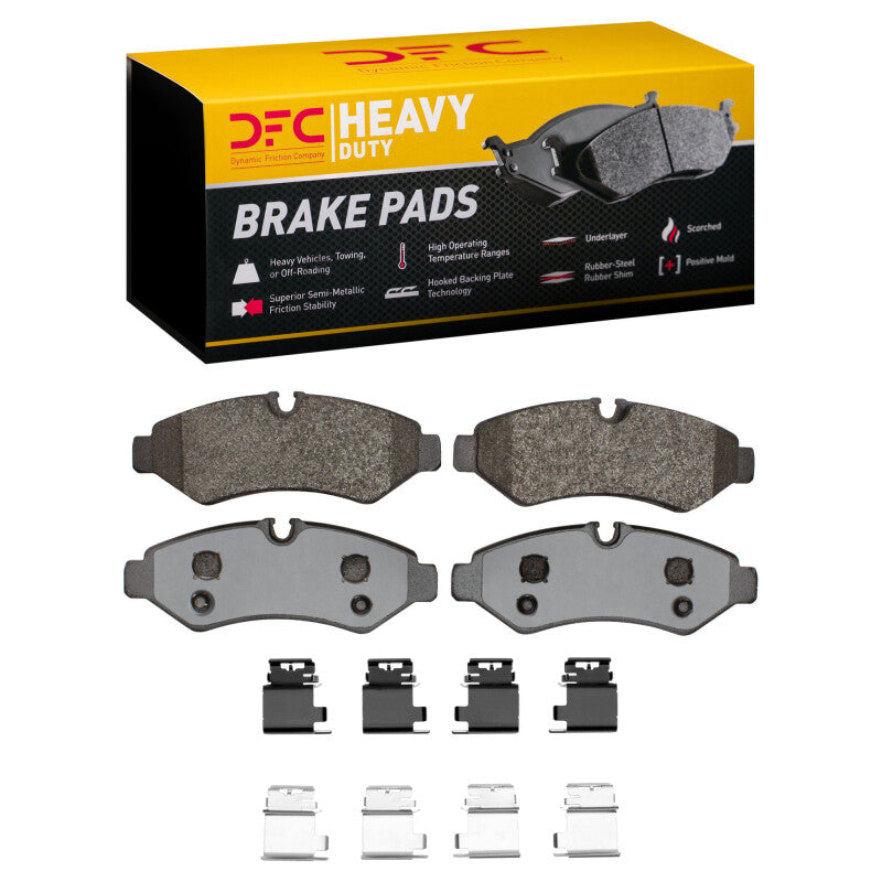 DFC Heavy Duty Rear Brake Pad & Hardware Kit - Mercedes-Benz Sprinter 1500 2019-2025