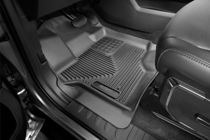 Husky Liners X-Act Contour Front & Second Row Seat Floor Liners - Black for 21-23 Ford F-150 CC SC - OneFastShop