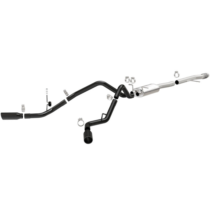 Magnaflow SYS Cat-Back 3.5in Black Dual Split Rear Tips 14-15 Chevy Silverado GMC Sierra 4.3L 5.3L