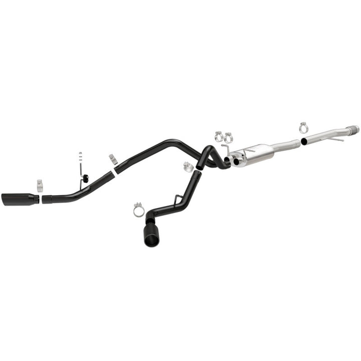 Magnaflow SYS Cat-Back 3.5in Black Dual Split Rear Tips 14-15 Chevy Silverado GMC Sierra 4.3L 5.3L