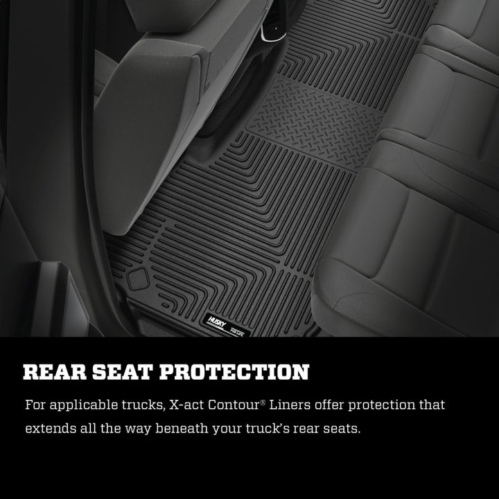 Husky Liners X-Act Contour Black Floor Liners for 2023 Honda Pilot 2nd Seat