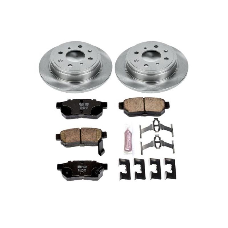 PowerStop Autospecialty Rear Brake Kit - Acura Integra, Honda Civic, CRX, Prelude (1988-2001)