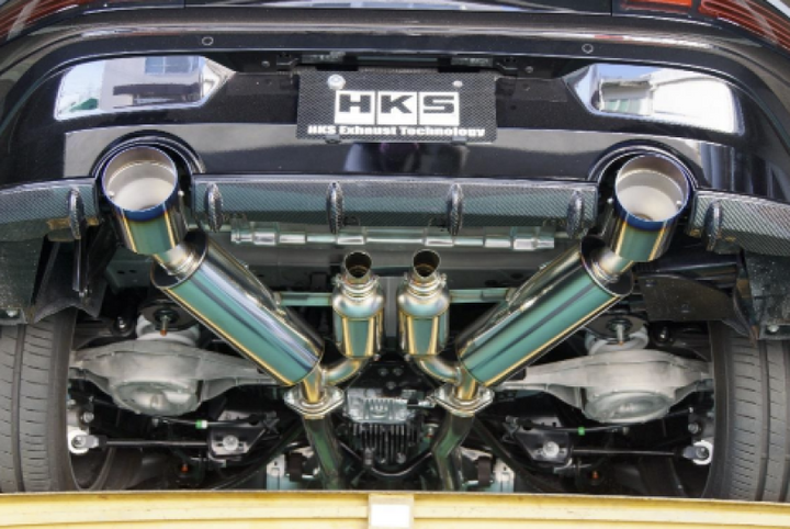 HKS Full Dual Muffler RZ34 VR30DDTT Performance Upgrade