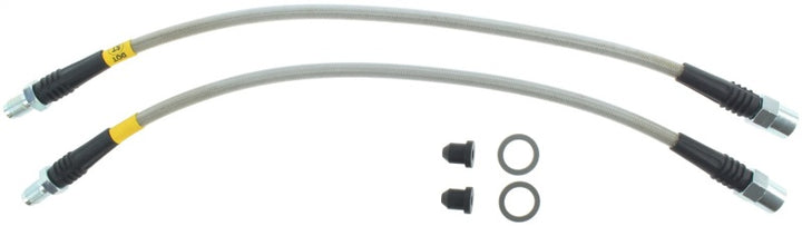 Stoptech Stainless Steel Brake Line Kit - Front for Mercedes-Benz 190E 1987-1993 300CE 1990-1993 300E 1990-1993 - OneFastShop