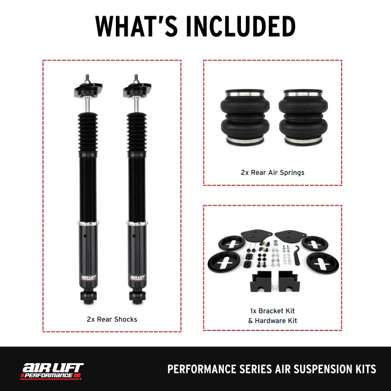 Air Lift 2011–2023 / 2015–2023 Performance Rear Kit for Dodge Charger and Dodge Challenger - OneFastShop