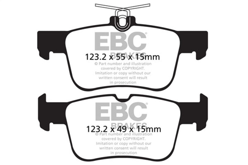 EBC Rear Brake Pads Yellowstuff 13+ Ford Fusion 1.6 Turbo - OneFastShop