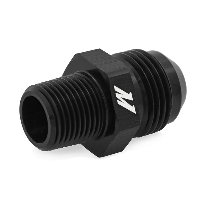 Mishimoto Aluminum AN8 To 1/4 NPT Adapter Fitting Black - OneFastShop