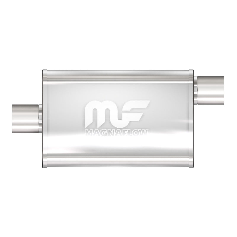 MagnaFlow Performance Exhaust Muffler - Stainless Steel 14X4X9 2.5 O/C - Fits Chevy S10, GMC Sonoma, Toyota Tacoma