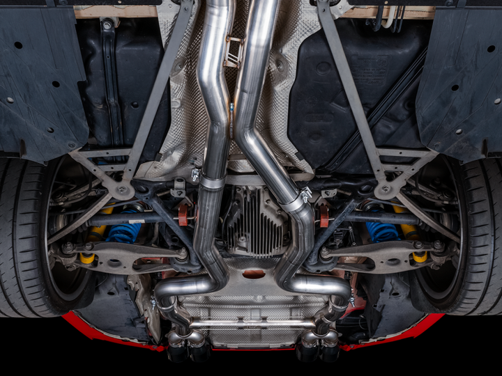 AWE Tuning BMW F8X M3/M4 Track Edition Catback Exhaust - Diamond Black Tips.