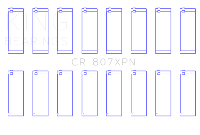 King Engine Bearings Performance Rod Bearing Set Size STD for Chevy LS1 LS6 LS3